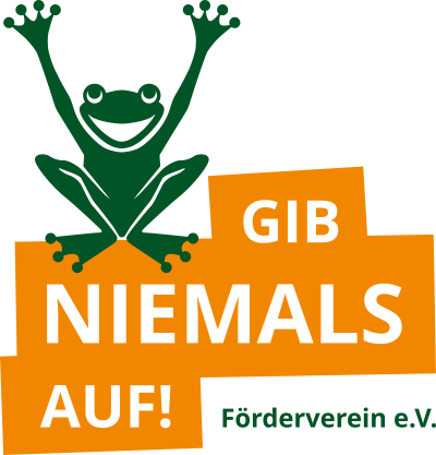 Logo Gib niemals auf